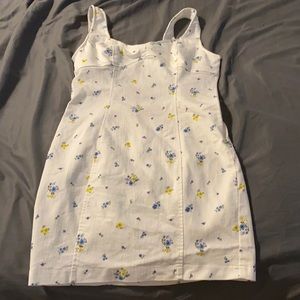 Forever 21 tight denim flower dress
